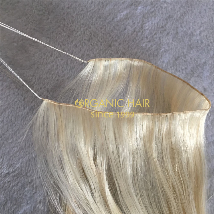 The Healthiest hair extensions-Full cuticle remy human russian hand tied wefts A173